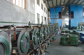 Paintbaked steel packing strips production line